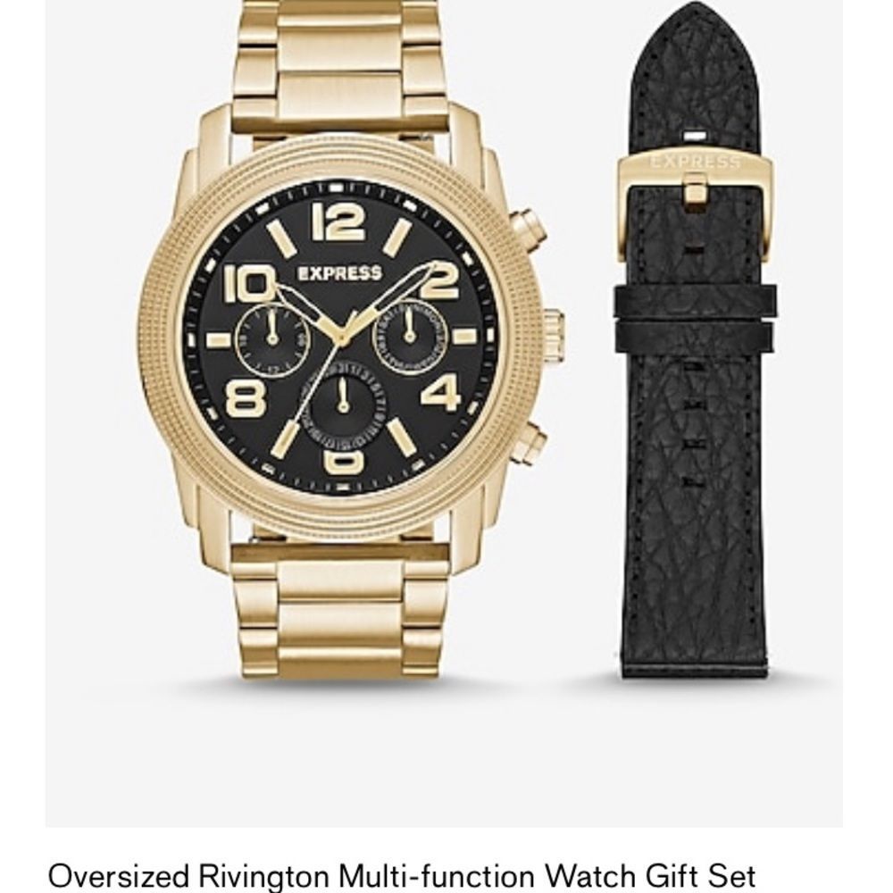 NWT Express Oversized Rington multifunction watch